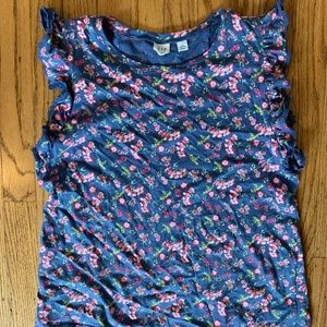 Gap Kids Floral Frill Top